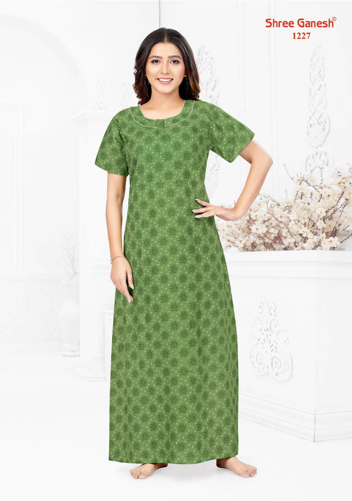 Kavya Vol 2 By Shree Ganesh Printed Cotton Nighty Wholesale Shop In Surat
